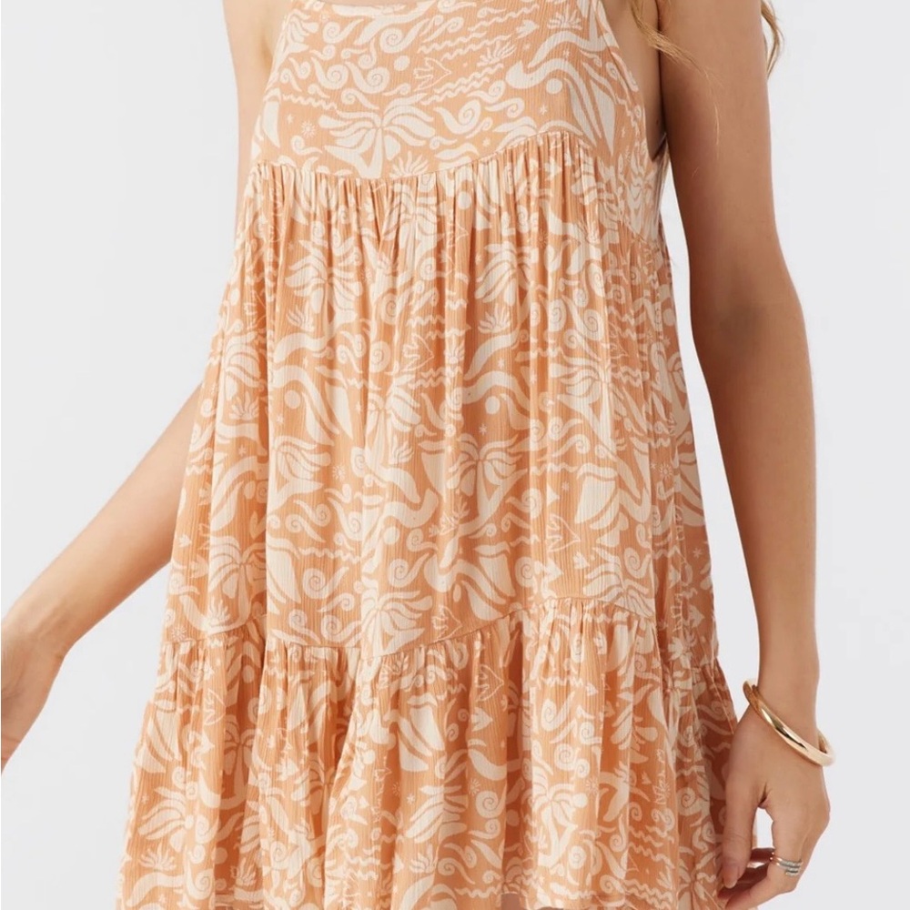 O'Neill Peach and White Mini Dress